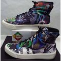 New Mens 8 Converse Skid Grip Hi Egret Graffiti...