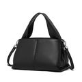 Women Genuine Leather Handbag Black