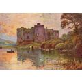Art postcard Carew Castle, Pembrokeshire, Wales...