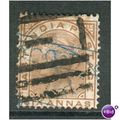 India stamps 1876 - QV 6a brown - used