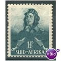 South Africa stamps 1941 - SG 90 - Airman 1½d g...