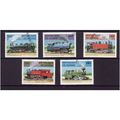 GUINEA 1997 STEAM TRAINS SG 1761 / 1765 5 VALS ...