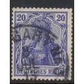 GERMANY 1902 GERMANIA DEUTCHES 20pf USED SG86d #1
