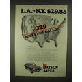 1973 Datsun 1200 Car Ad - L.A. to N.Y. $29.85