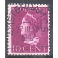 Netherlands 1940 - SG508 - 10c purple - Queen Wilhelmina - used