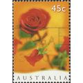 AUSTRALIA, FLOWER, Valentine Rose, orange 1997,...