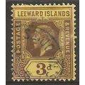 Leeward Islands 1913 SG51 3d Purple/Yellow Wmk ...