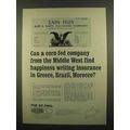 1965 The St. Paul Insurance Ad - Corn-Fed Company