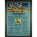 1985 U.S. Committee for Energy Awareness Ad - Nuclear electricity The growth of
