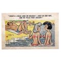 SAUCY SEASIDE POSTCARD 1967 postmark.. PEDRO no...