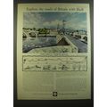 1964 Shell Oil Ad - art by David Gentleman - The Great North Road