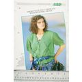 Woman's pattern 137 short sleeve cardigan with ...