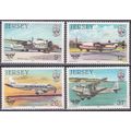 ZAYIX Great Britain - Jersey 336-339 MNH Planes...