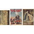 Queen Victorian Borax Starch Train 3x Railway Advertising Poster Postcard