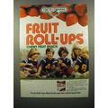 1984 Fruit Corners Fruit Roll-Ups Snack Ad