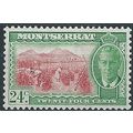 Montserrat 1951 SG131 24c Carmine & Yellow-Gree...