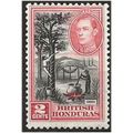 British Honduras 1938 SG151 2c Black & Scarlet ...