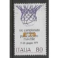 ITALY 1979 EUROPEAN BASKET BALL 80L BALL IN BAS...