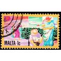 Malta 1981 Industry Cotton 1c Used Stamp