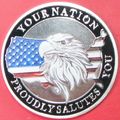 Thank You For Your Service. Challenge Coin. Sil...