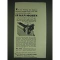 1934 Lyman 48Y and 17A Sights Ad - You can develop the highest accuracy