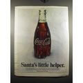 1968 Coca-Cola Soda Ad - Santa's little helper