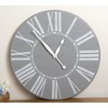 BrandtWorks 36" W x 36" H Farmhouse Clock-GRAY-...