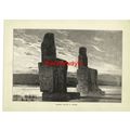 Colossal Statues At Thebes, Egypt, Book Illustr...