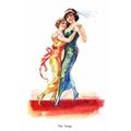 rs0370 - Women Tango Dancers - Ideal for Framin...