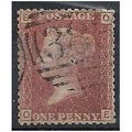 1858 SG43 1d Red Plate 93 Fine Used "OE".