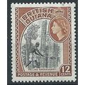 British Guiana 1956 SG338a 12c Black & Light Br...