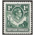 Northern Rhodesia 1951 SG28 1d Green Mounted Mi...