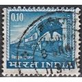 India, 1966 10p Electric locomotive. SG 509 (Sc...