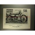 1972 Premier 125 Enduro Motorcycle Ad - NICE!