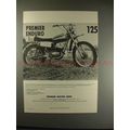 1972 Premier 125 Enduro Motorcycle Ad / Adverti...