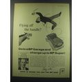 1957 BP British Petroleum Ad - Flying off the handle?
