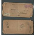 India 1930 Registered Letter From Tura, Assam t...