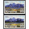 2444a, Mint VF NH 25¢ Black Color Omitted Error...