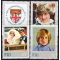 ZAYIX Fiji 470-473 MNH Princess Diana Wedding R...