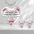 Earrings Plus Necklace Fashion Jewelry Cute Hea...