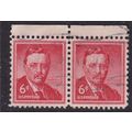 United States 1955 Theodore Roosevelt 6c pair F...