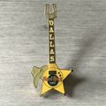 Hard Rock Cafe Pin Dallas Yellow Star Guitar Ha...