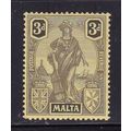 MALTA 1922-6 GV 3d MINT HINGED SG131