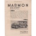 1930 MARMON BIG EIGHT MOTOR CAR MAGAZINE ADVERT