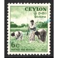 CEYLON: RICE - 6c USED (G21)