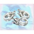 3 No Tibetan Silver Carved Large Lobster Clasps...