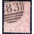 sg141 21/2d rosy mauve plate 8 fine used (A D) ...