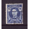 AUSTRALIA 1942 SG 207 3 1/2d BRIGHT BLUE FINE U...