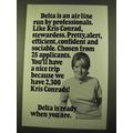 1970 Delta Airlines Ad - Professionals Like Kri...