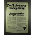 1975 The Bankers Life Insurance Ad - Don't Give...